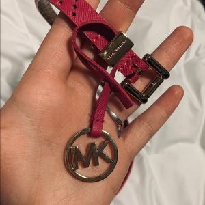 Michael Kors Pink & Gold Belt